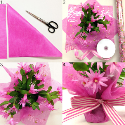 how to wrap a flower bouquet with tissue paper