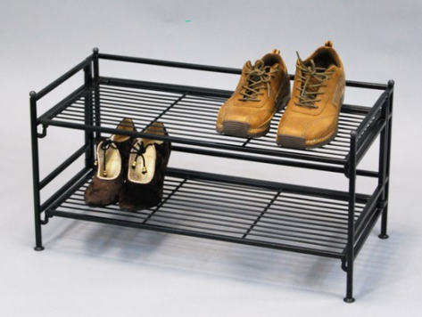 small shoe rack metal