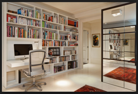 home office bookshelves ideas